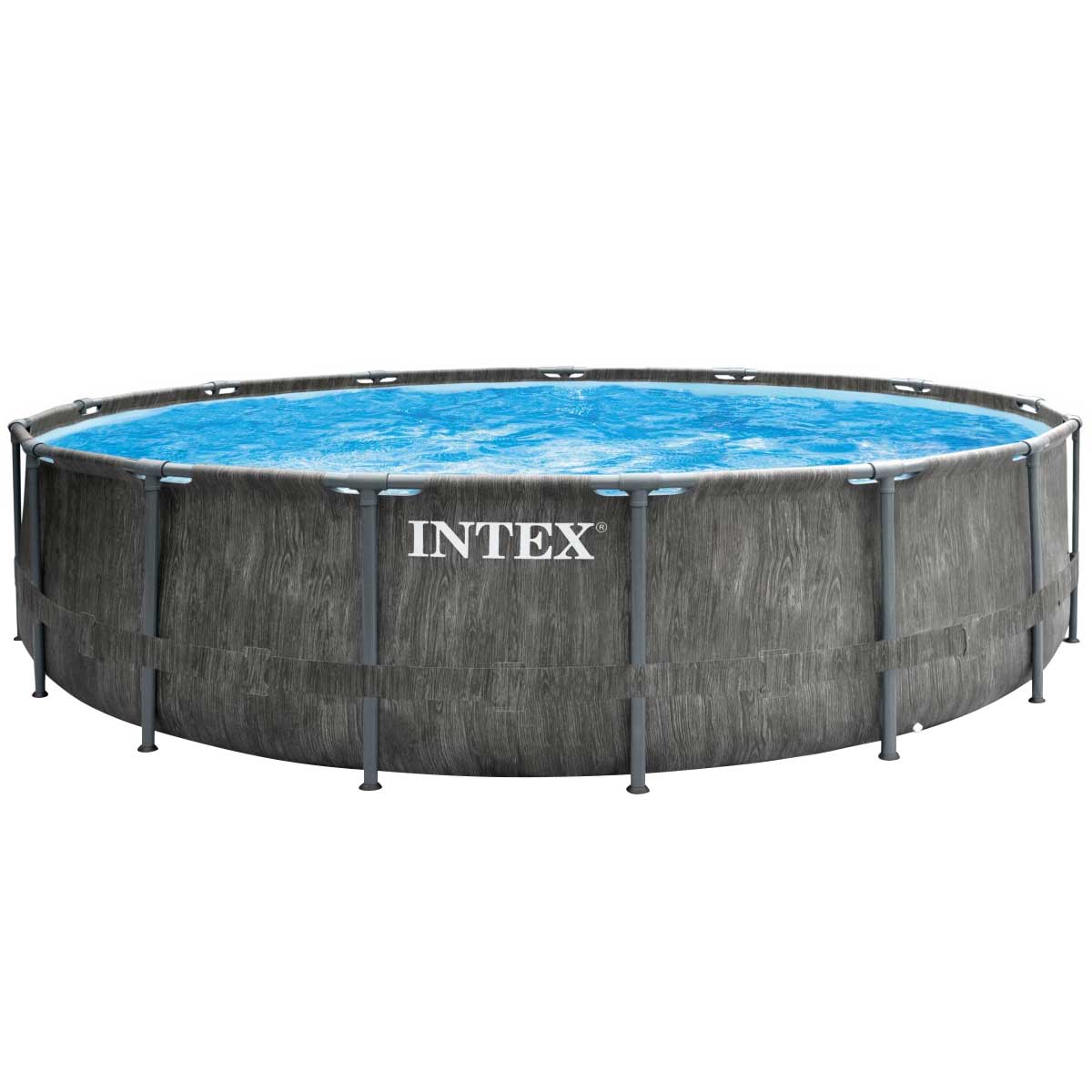 Каркасный бассейн Intex 26742 GREYWOOD (457х122 см) с картриджным фильтром, стремянкой и тентом