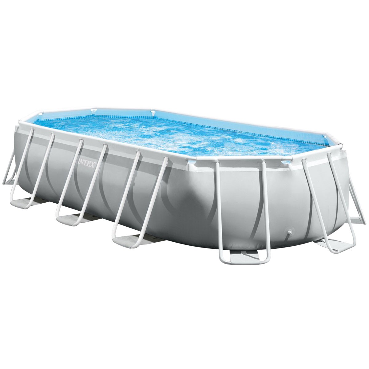 Каркасный бассейн Intex 26796 OVAL (503х274х122 см) с картриджным фильтром, стремянкой и тентом