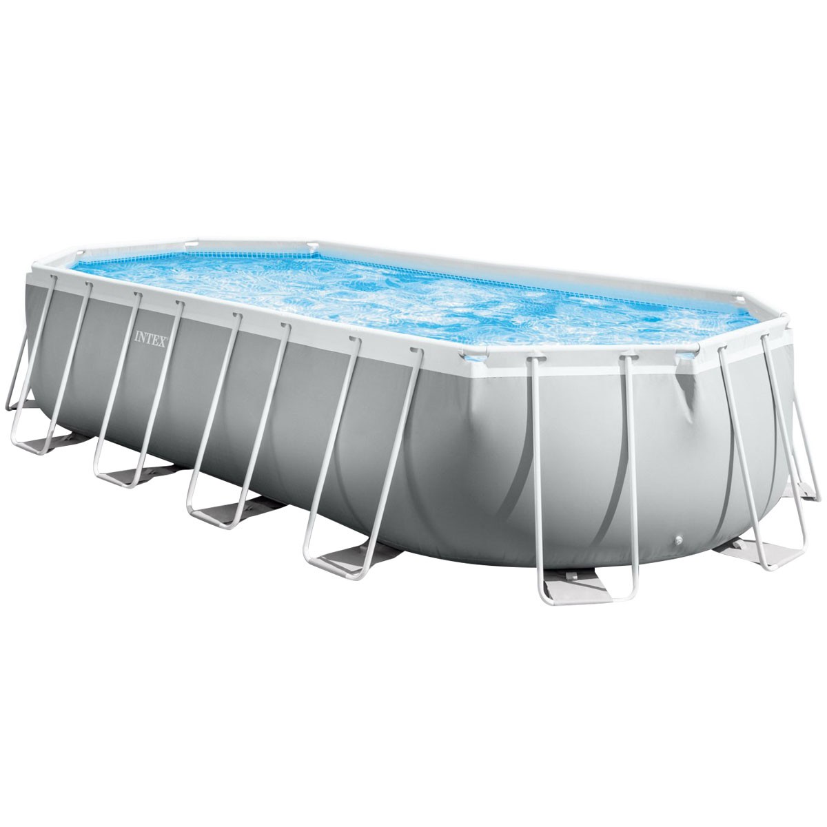 Каркасный бассейн Intex 26798 OVAL (610х305х122 см) с картриджным фильтром, стремянкой и тентом