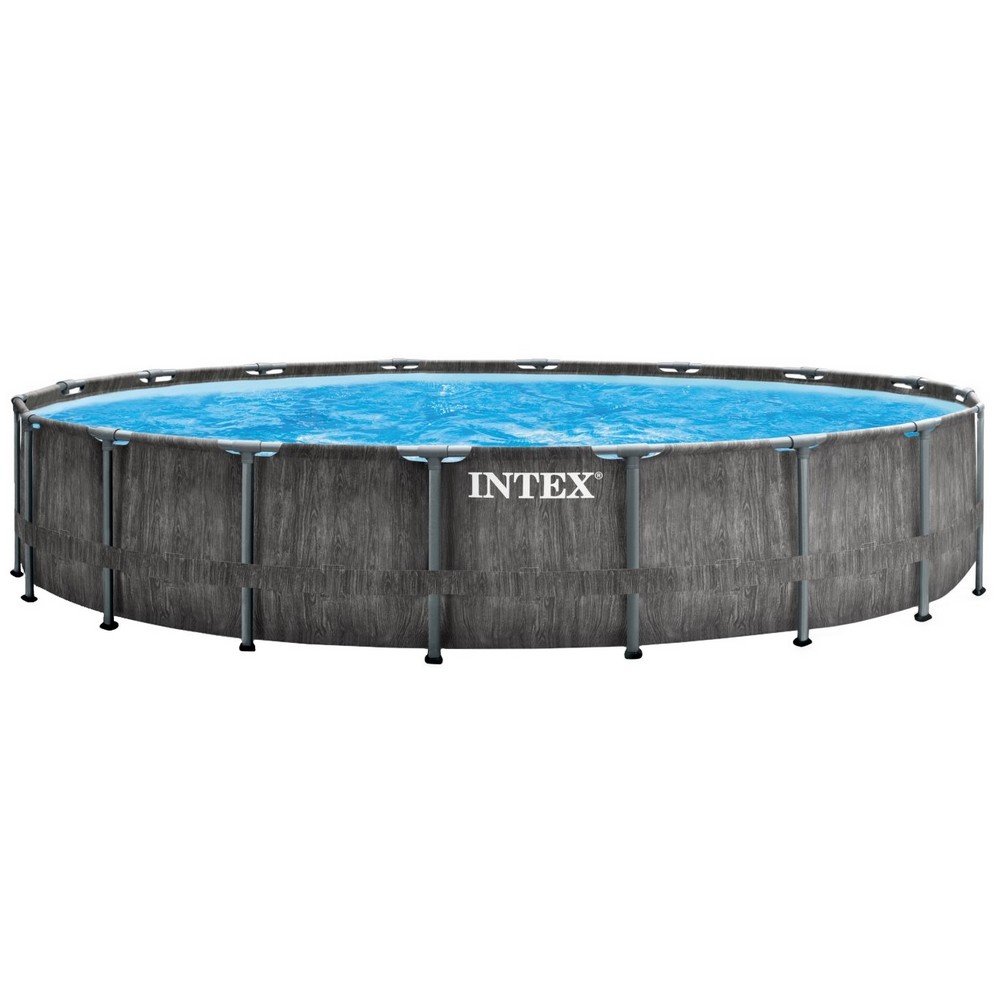 Каркасний басейн Intex 26744 GREYWOOD (549х122 см) з картриджним фільтром, драбиною та тентом