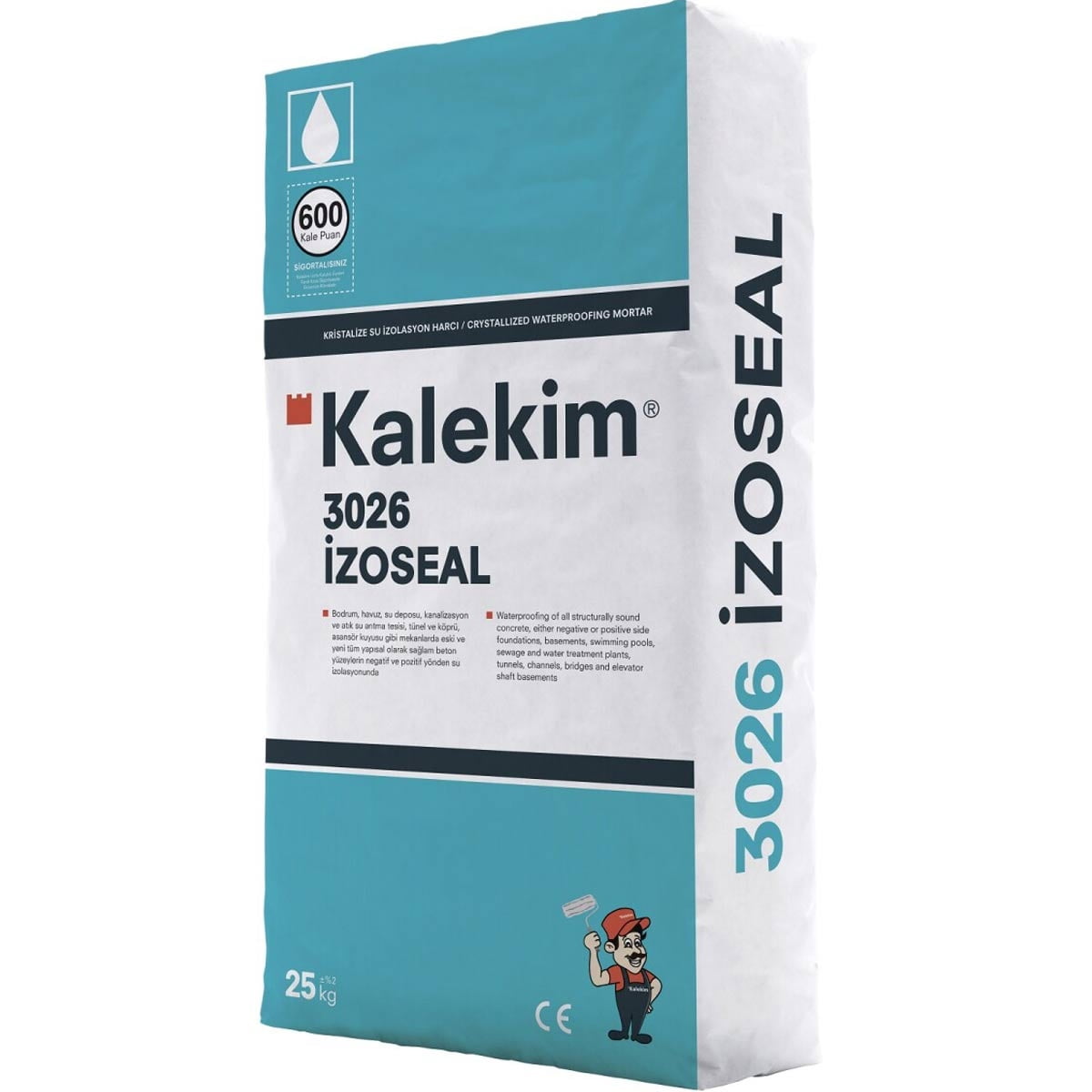 Гідроізоляційний кристалічний матеріал Kalekim Izoseal 3026 (25 кг)