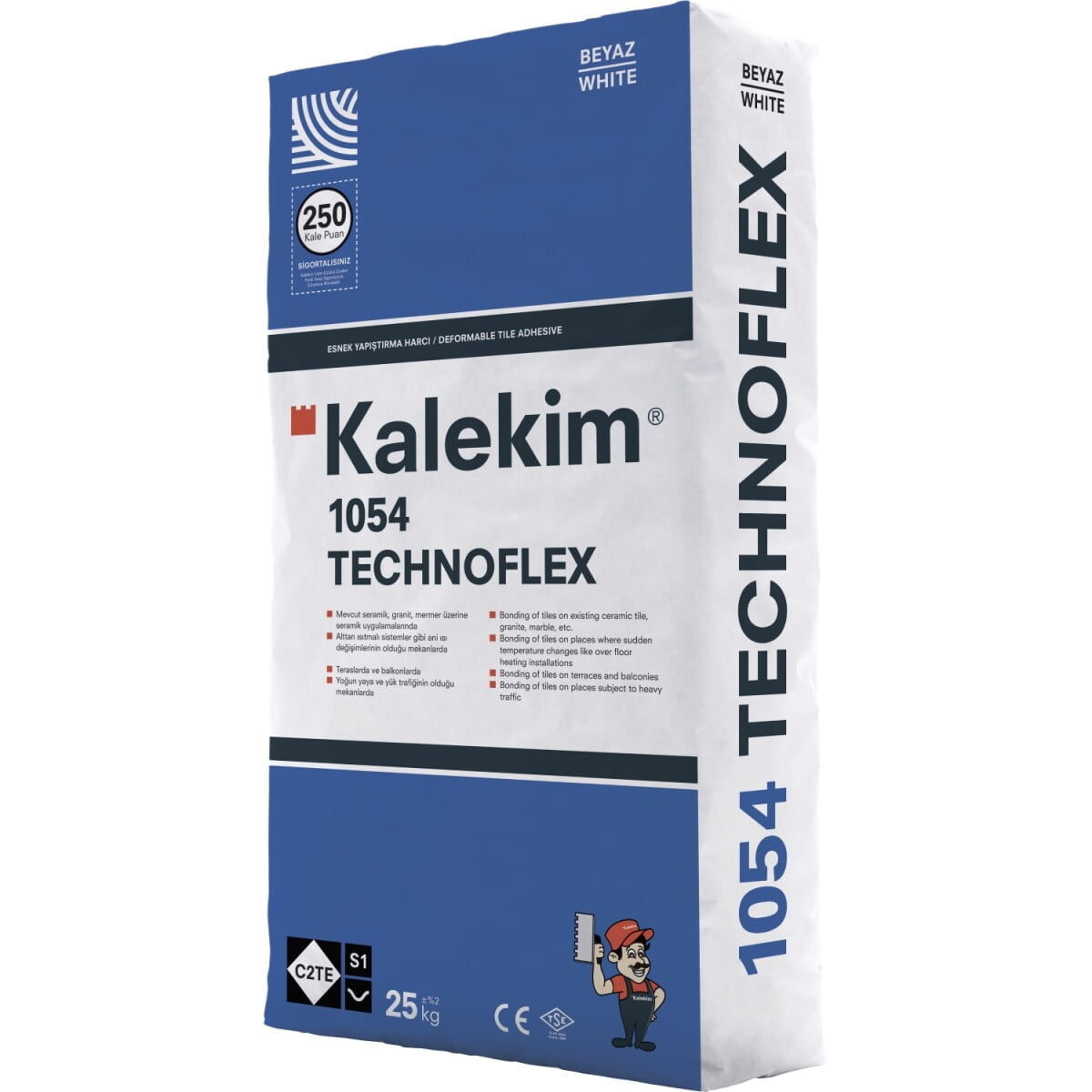 Високоеластичний клей для плитки Kalekim Technoflex 1054 (25 кг)